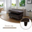 Repose-pieds avec rangement en faux cuir-379709169