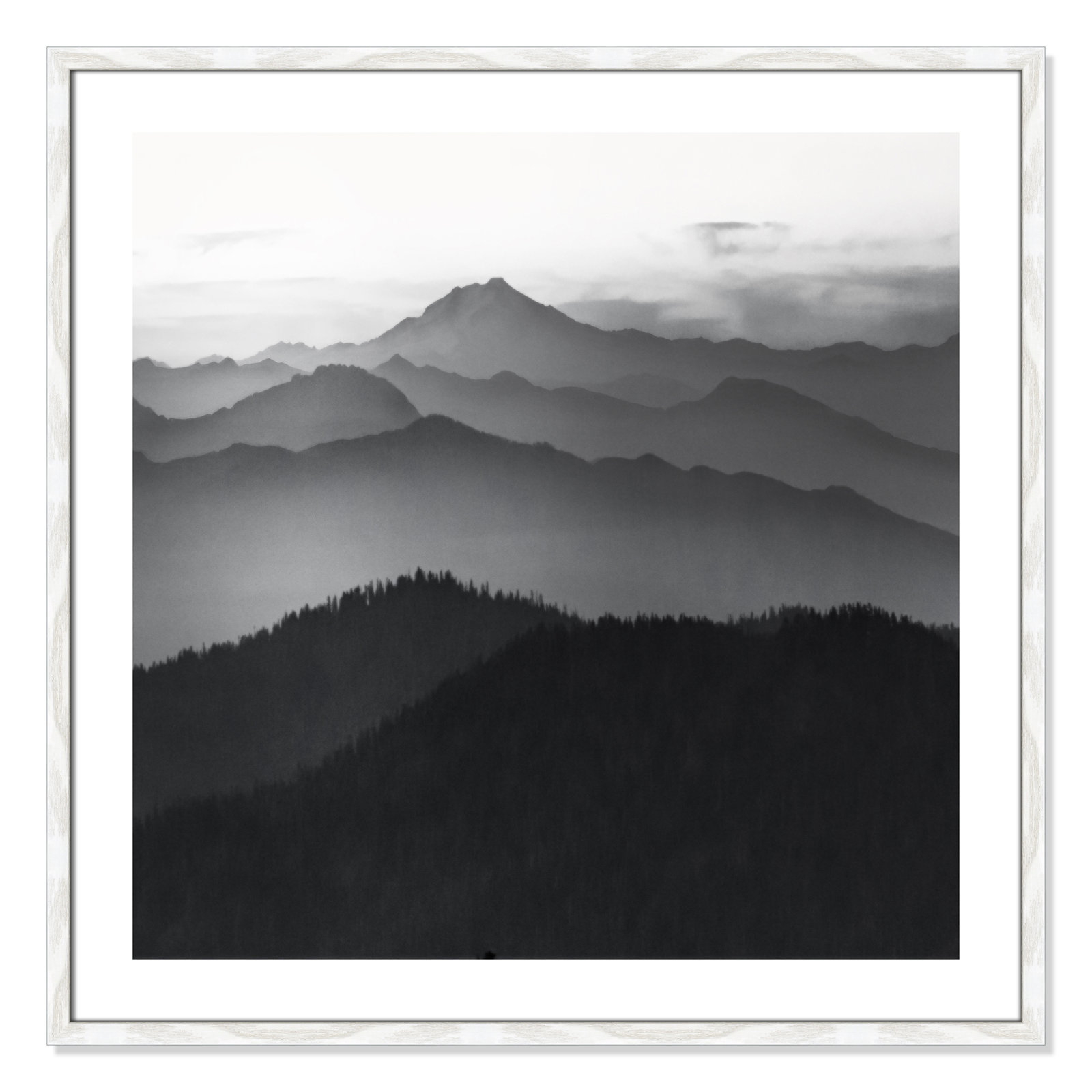 Cascades by Danita Delimont, 32" H x 32" W x 0.75" D, White Framed