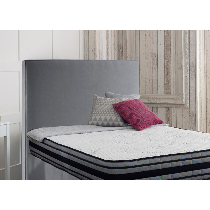 Nettie Upholstered Headboard, Small Double (4'), Silver