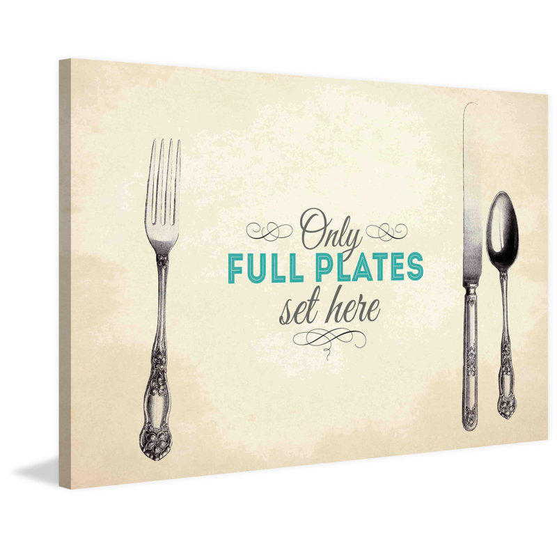 Full Plates - Wrapped Canvas Print, 76cm H x 114cm W
