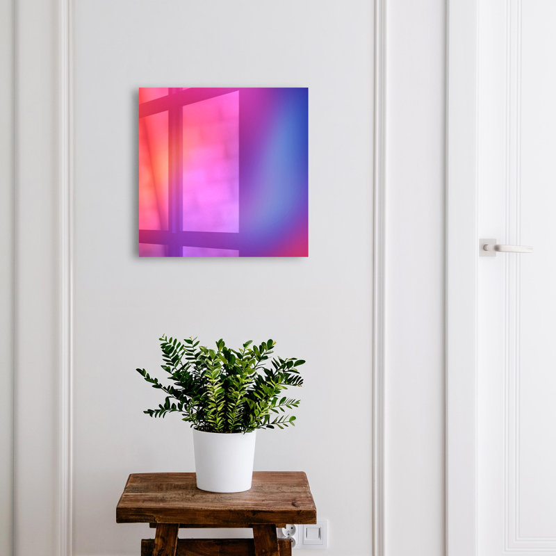 Key cabinet for home, Opens to the right, 30x30x5, Black, A mesmerizing mix of pink, purple and blue, 