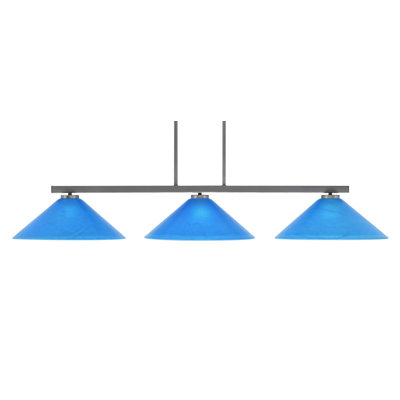 Bremer 3 Light Bar Shown With 16" Glass
