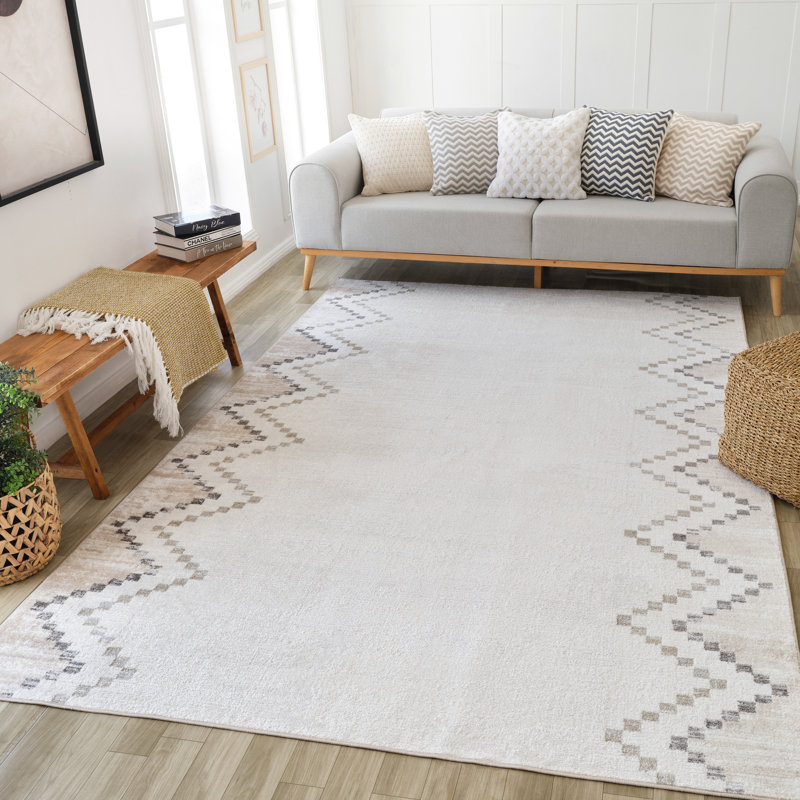 Tapis rectangulaire Kennily avec envers antidérapant, Rectangle 3 pi 11 po x 5 pi 7 po