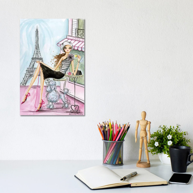Paris 1 Piece Painting on Canvas, 66.04 cm H x 45.72 cm W x 3.175 cm D, No Framed