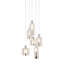 Luminaire suspendu cylindrique 6 lumières Song