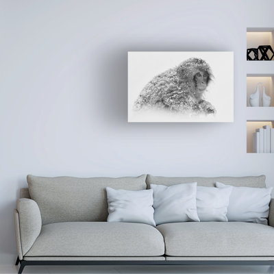 C.S. Tjandra Snow Monkey Canvas Art