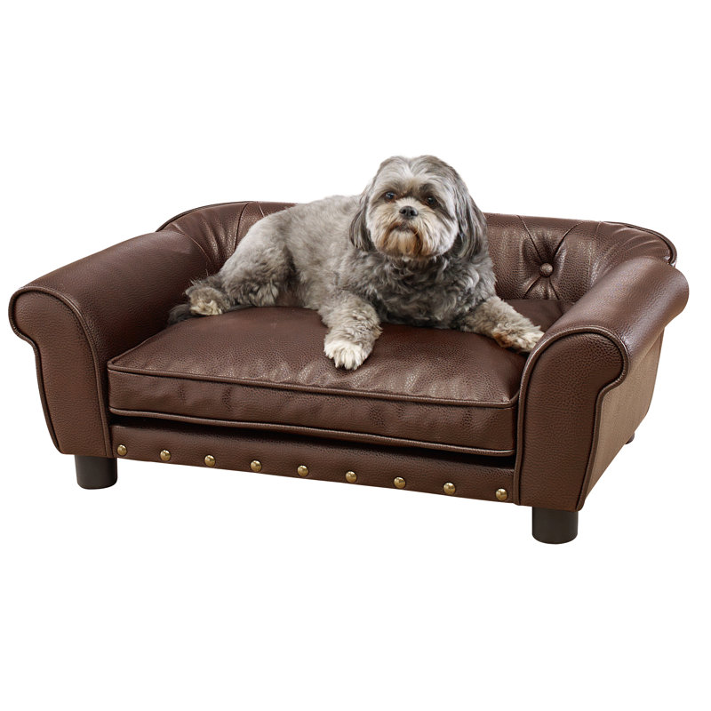 Faux Leather Pet Bed