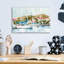 Art mural en verre épique «Vintage Holiday 2» par Emma Caroline, 16 po x 12 po