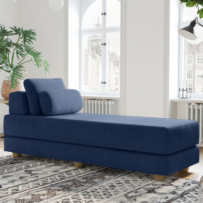 Balshan Daybed - Fold-Out Sleeper Chaise with Premium Memory Foam Queen-Size Mattress & Pillows
