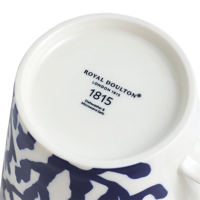 Royal Doulton 1815 Pacific Mug 13.5oz 2025 Mixed Patterns Blue, Set of 4