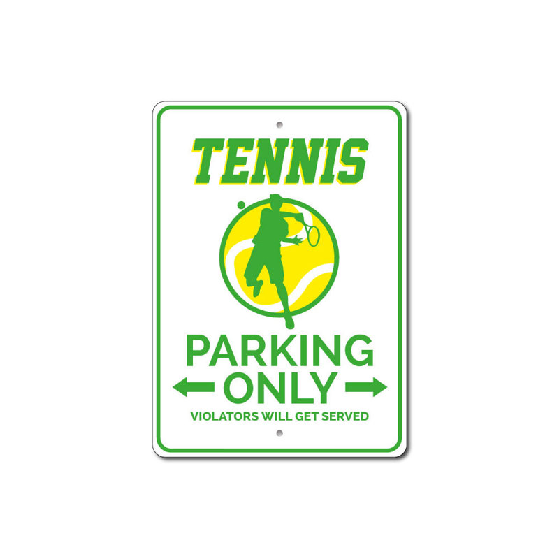 Panneau de tennis en aluminium, H 14 po x l 10 po x P 0,04 po