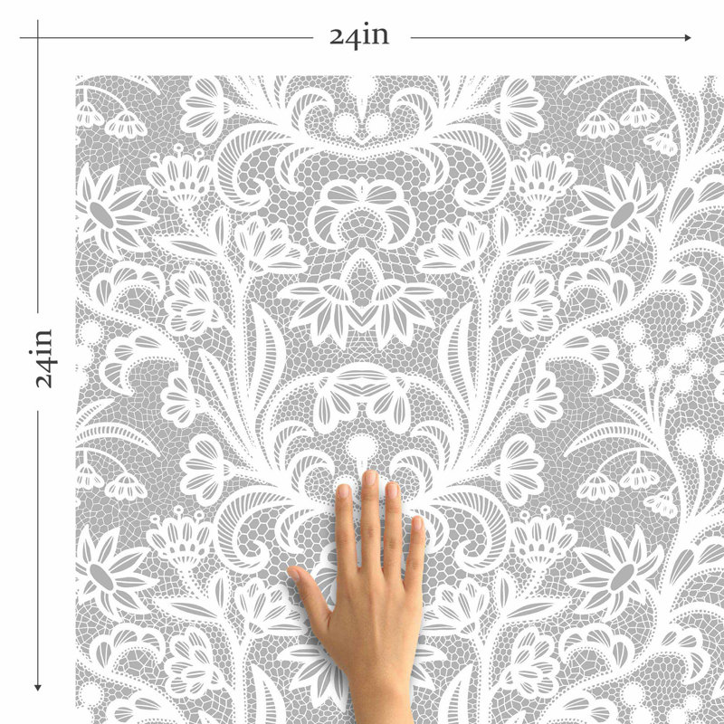 Carreau de papier peint adhésif 24 po l, L 126 po x l 24 po