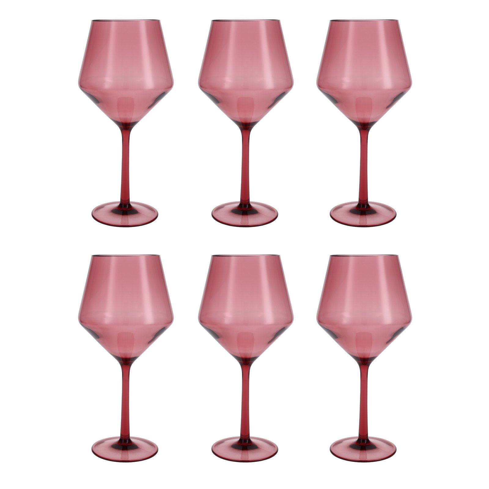 Fortessa Sole Outdoor Wine Glass, 22 oz., Rose Red
