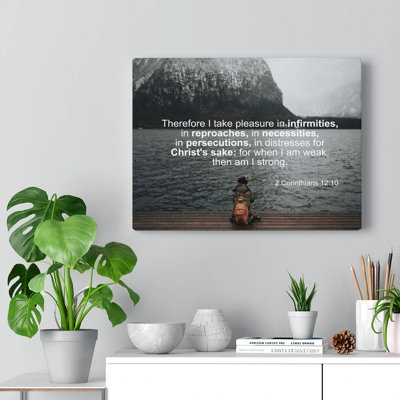 Pleasure In Infirmities 2 - Wrapped Canvas Print