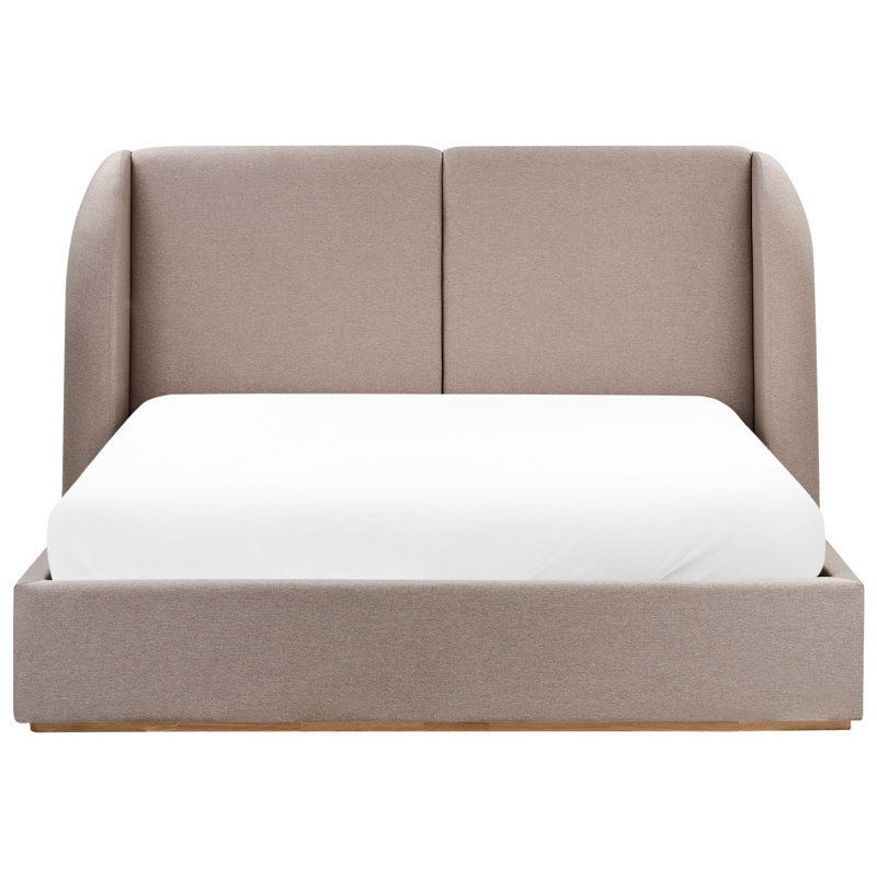 Ottoman Bed Fabric MONESTIER, Beige, European Kingsize (160 x 200 cm)