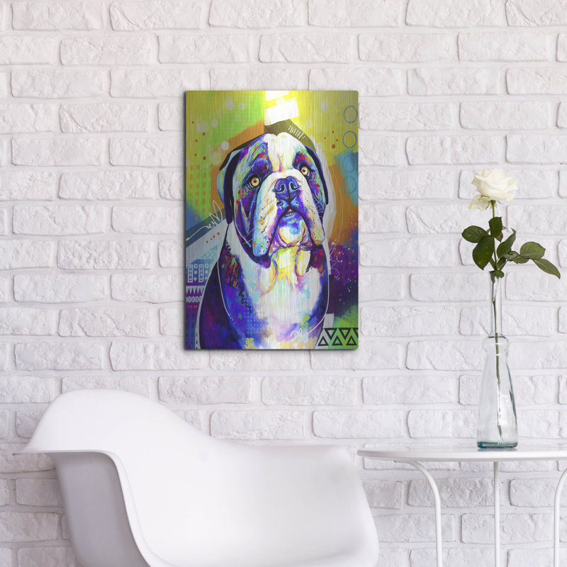 «Pop Art English Bulldog» par Furbaby Affiliates, H 24 po x l 16 po