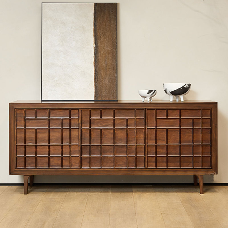 All solid wood carving creative decorative cabinet