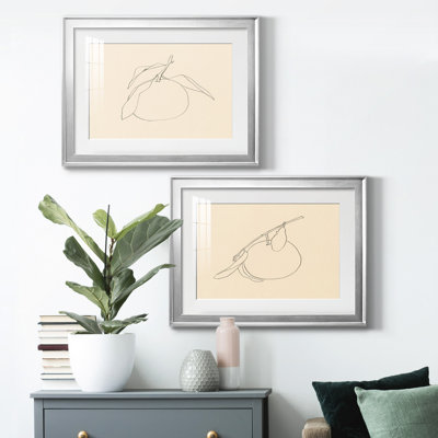 Citrus Contour I - ensemble de 2 reproductions de cadres photo