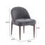 Chaise rembourrée en tissu et fer