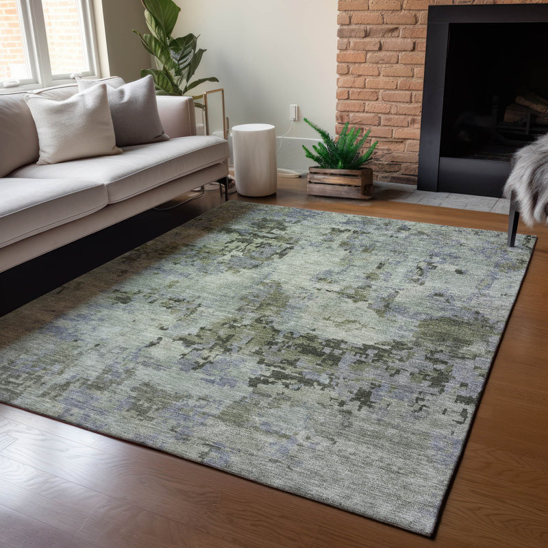 Machine Washable Indoor/Outdoor Francky ACN2360 Casual Rug, Rectangle 10' x 14'