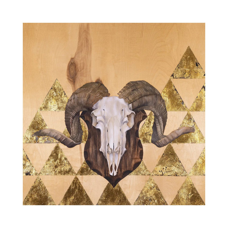 Ram Skull by Andrea Fairservice - Wrapped Canvas Print, 30.48cm H x 30.48cm W