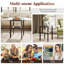 24 Inch 2-Tier Square Glass Coffee Table Centre Table with Storage Shelf