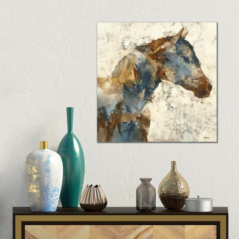 Horse Portrait by Scott Brems - Gallery-Wrapped Canvas Giclée on Canvas, No Frame, 45.72 cm H x 45.72 cm W x 1.91 cm D