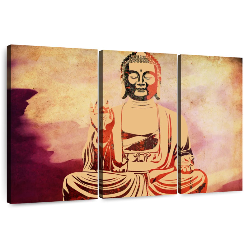 Leisha Warm Buddha, 42" H x 65" W