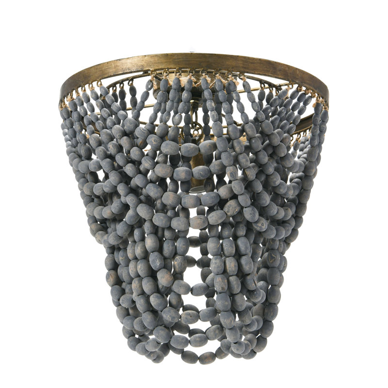 Plafonnier semi-encastré 15 po Aidescombe, Gris