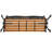 Ade Powder Coated Steel Outdoor Bench