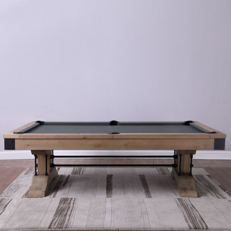 Table de billard Manchester, Gris anthracite résistant à l'eau, Oui, Naturel patiné