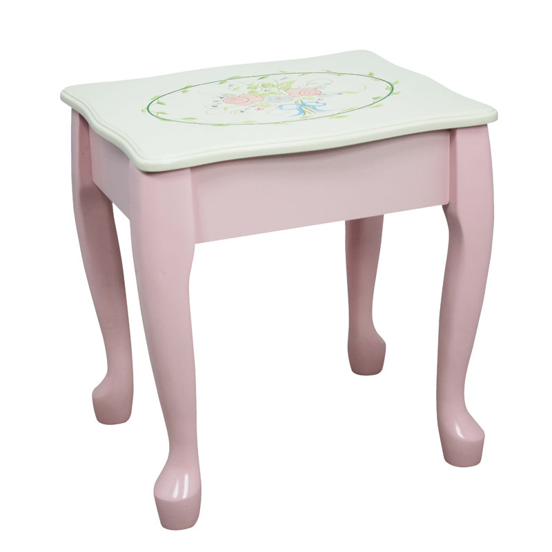 Bouquet Solid Wood Kids Vanity Set with Mirror