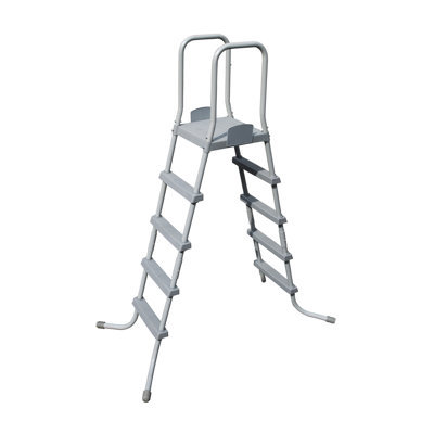 Échelle de piscine hors-sol en acier 52 "Bestway avec marches antidérapantes Bestway