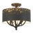 Korting 4 Light Semi-Flush in Antique Black Iron with Antique Black Iron