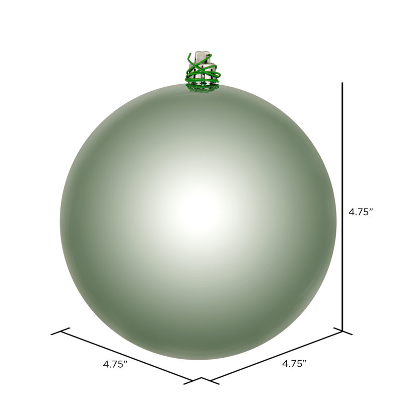 Holiday Décor Ball Ornament, Frosty Mint Shiny