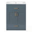Meuble-lavabo avec lavabo, 2 portes et 1 tiroir basculant-344280230