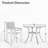 Patio Dining Set with Rectangular Table