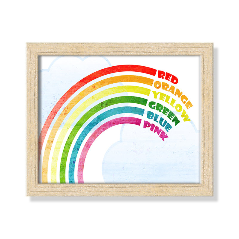 Art sur toile, couleurs, Cadre en chêne, 10" H x 8" W x 1.18" D