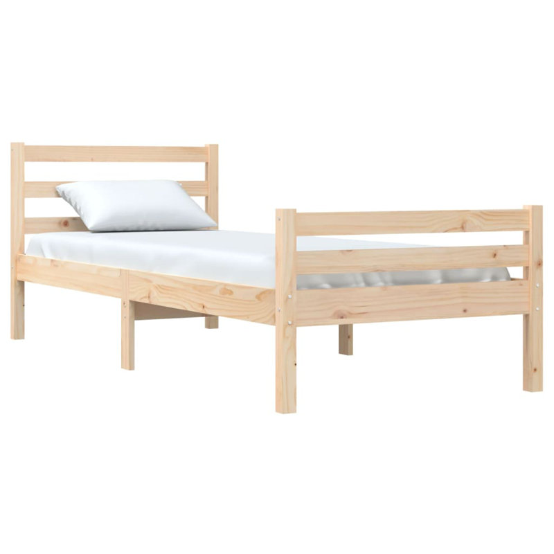 Maxton Solid Wood Bed Frame, 160 x 200cm, natural