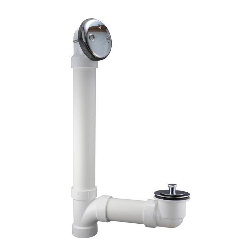 Drain de baignoire à pattes, Chrome poli