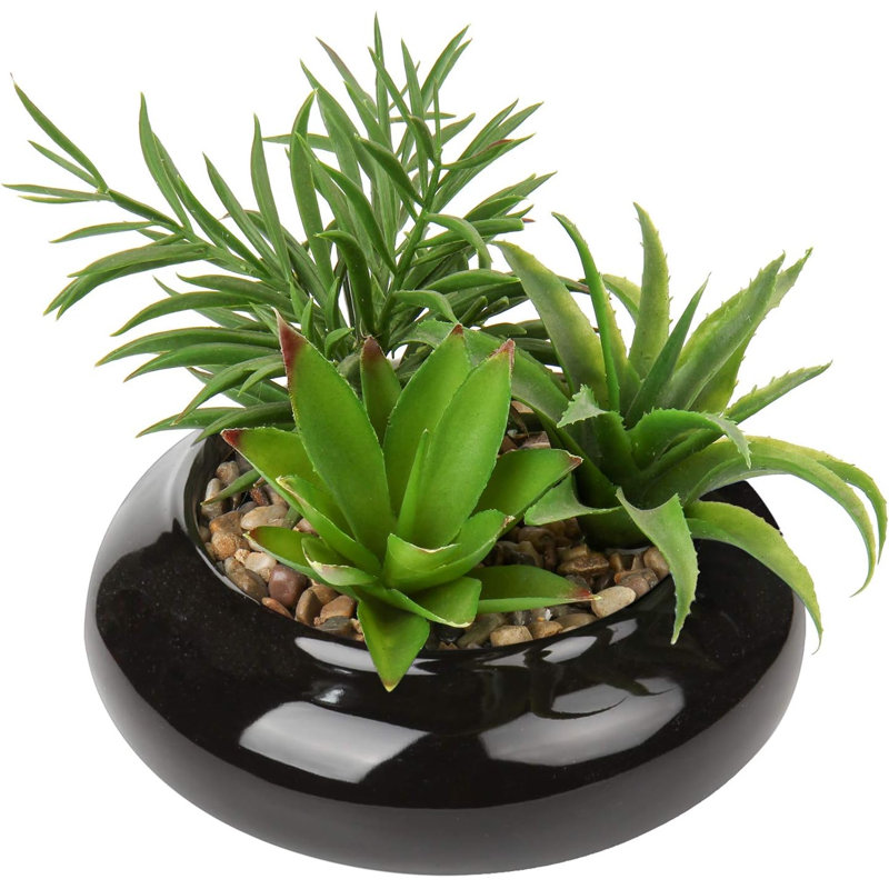 Plante artificielle de 7 po, Noir