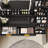  45.5" Fluted Makeup Vanity Desk With Mirror And Lights-1146482715