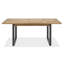 Phillippi Extendable Metal Base Dining Table-1520786360