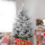 Arbre de Noël artificiel à charnière 7,5 pi, 1218 branches réalistes, base en acier, ouverture automatique-1864978827