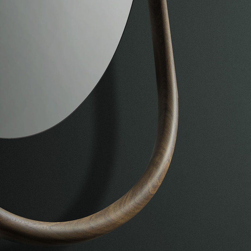 Unut Novelty Solid Wood Wall Mirror
