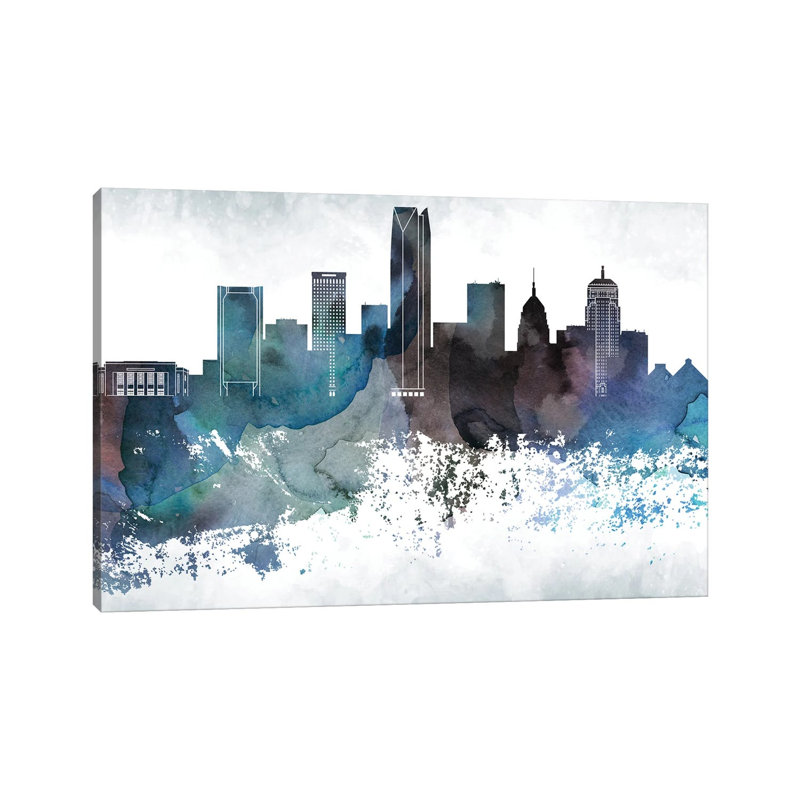 Oklahoma Bluish Skylines - Wrapped Canvas Painting, 152.5 cm H x 101.5 cm W