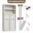 51" Tall Bathroom Storage Cabinet with Doors & 2 Drawers, Freestanding Organizer with Shelves for Bathroom, Kitchen-1062643966
