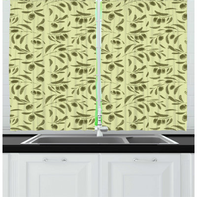 Floral Kitchen Curtain