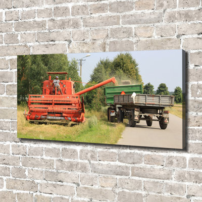 Combine-harvester - No Frame Print on Glass