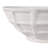 Decorative Bowl Paper Mache Textured Modern Design For Home Office Bedroom Or Living Room Decor - 6" White